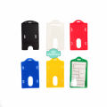 Plastik ID Card 8x5cm Frame Gantung Case Name Card Name Tag Portrait - 1 Buah. 