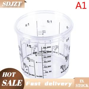 SDJZT Nhựa sơn trộn cup PP cứng Nhựa Điều Chỉnh sơn cup với bìa