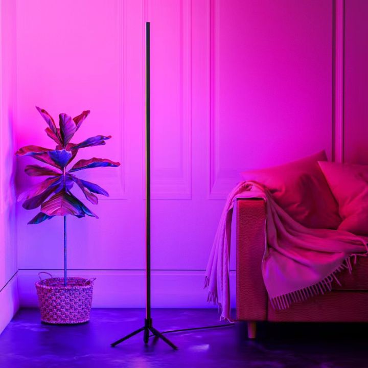 【24 Hours+COD】 RGB Atmosphere Lamp LED Corner Floor Lamps Colorful
