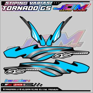 STRIPING VARIASI SUZUKI TORNADO GS / STICKER LIST MOTOR TORNADO GS