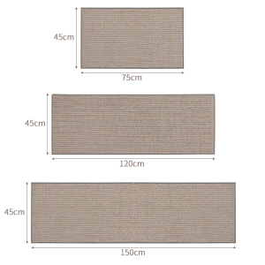 kitchen Floor Mat Water Absorption and Oil Absorption Non-Slip Linen Carpet Laundry Room Mat