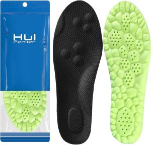 Kids Insoles - Kids Soft Memory Foam Insoles - Childrens Shock Absorbing Arch Support Insoles Football Insoles Running Shoes Athletic Shoe Inserts (Black Little Kid US 2-3 (8 1/8-8 1/2)=8.46in)