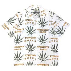 Classics Men Woman Hawaii WACKO MARIA Shirt 2023 Summer New 1:1 Classic Full Printing Lapel Buttons Casual Simple Streetwear