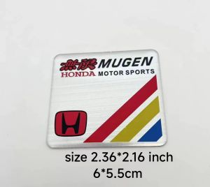 COD car motor styling 3d aluminum car emblem sticker rear trunk body fender auto window alloy sticker Car Honda Mugen Sports retrofit label body sticker carbon fiber sticker