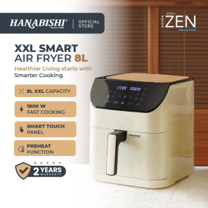 Hanabishi XXL Smart Air Fryer 8L HA2683 (Free Glove)