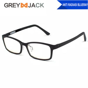 Grey Jack Kacamata Antiradiasi Model Elegant Style Kotak TR90 Lentur Fashion Wanita dan Pria Terbaru 1310