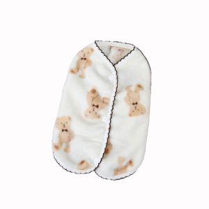 PERNEAKY Soft Winter Plush Dog Vest Cute Bear Pattern Puppy Sweater Chihuahua Warm Pet Clothes Small Medium Dogs