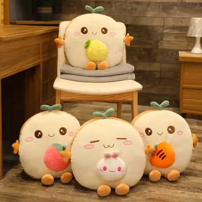 Bantal Sofa 40x40 cm Karakter Roti Hewan Piggy Dinosaurus Kelinci Mainan Boneka Bantal Buah Strawberry Semangka Wortel Halus Empuk Bantal Roti