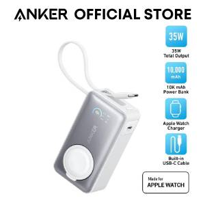Anker MagGo Power Bank 10000mAh 35W USB C Cable Wireless Portable Charger for Apple Watch A1657