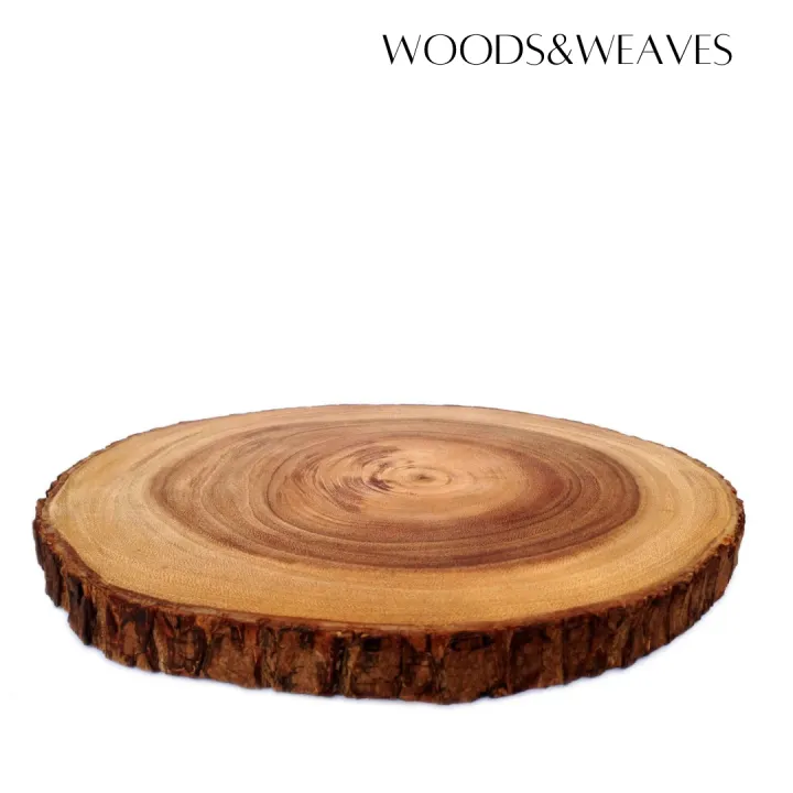14 inches 12 inches and 10 inches Acacia Wood Log Cutting Board