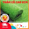 Thảm cỏ nhân tạo trải sàn sân vườn 2cm đế bạt không bụi cuộn 2m x25m cuộn 50m  cỏ  như vi deo.,thảm cỏ nhựa  lót sàn  vỉa hè lối đi. 