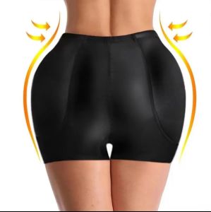 FINETOO Padded Seamless Shorts Panty Butt Lifter Shaper Lift Underwear Hip Enhancer Shapewear