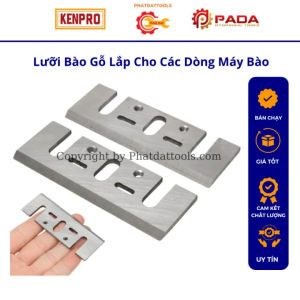 Set 2 luỡi bào gỗ bằng thép gió HSS thay thế phù hợp cho các dòng mày bào điện chuyên dụng