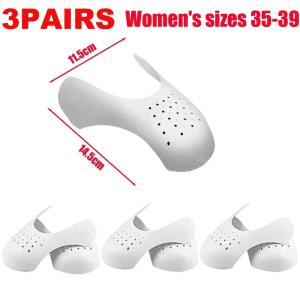 5 pairs Anti Crease Protector Anti Crease Bending Supporting Shoe Stretchers White Expander Shaper Support Pad Shoes Accessories