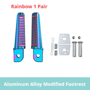 Seametal phía sau xe máy thông dụng chỗ gác chân nhôm CNC chống trượt M8 footrest cho Yamaha Honda nmax PCX ADV Mio