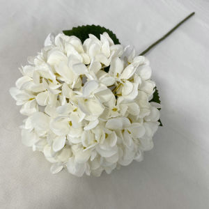 GORGE 58CM Artificial Hydrangea Flower DIY Floral Arrangement Bridal Hydrangea Bouquet Beautiful Brushed Cloth Fake Hydrangea Flowers for Home Party Wedding