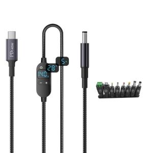 PVC chịu lực dây sạc dc5521 để USB C cáp điện có tính năng điện áp điều khiển và multidevice khả năng tương thích