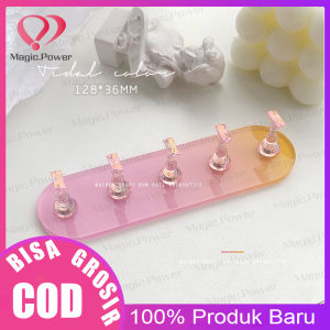 5 Pcs Penyangga Tampilan Kuku Akrilik Stand Display Kuku Palsu Magnetik Untuk Salon Manicure