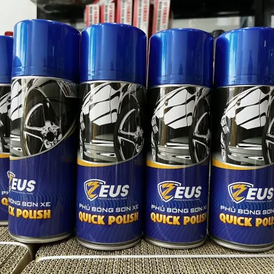 Chai Xịt Phủ Bóng Sơn Xe Máy Dàn Áo ZEUS Xịt Phủ Dưỡng Bóng Dàn Áo làm mới Xe Máy Ô Tô giúp xe bóng sáng như mới- Cam kết chính hãng