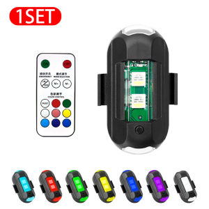 SEAMETAL Đèn LED Cảnh Báo Chống Va Chạm Thông Dụng Đèn Tín Hiệu Mini Điều Khiển Từ Xa Đèn Nhấp Nháy Đèn Báo Tín Hiệu Rẽ 7 Màu