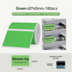 NIIMBOT B4 Label Sticker 50mm to 110mm Waterproof Thermal Refill Airway Bill Paper Price Tag Roll