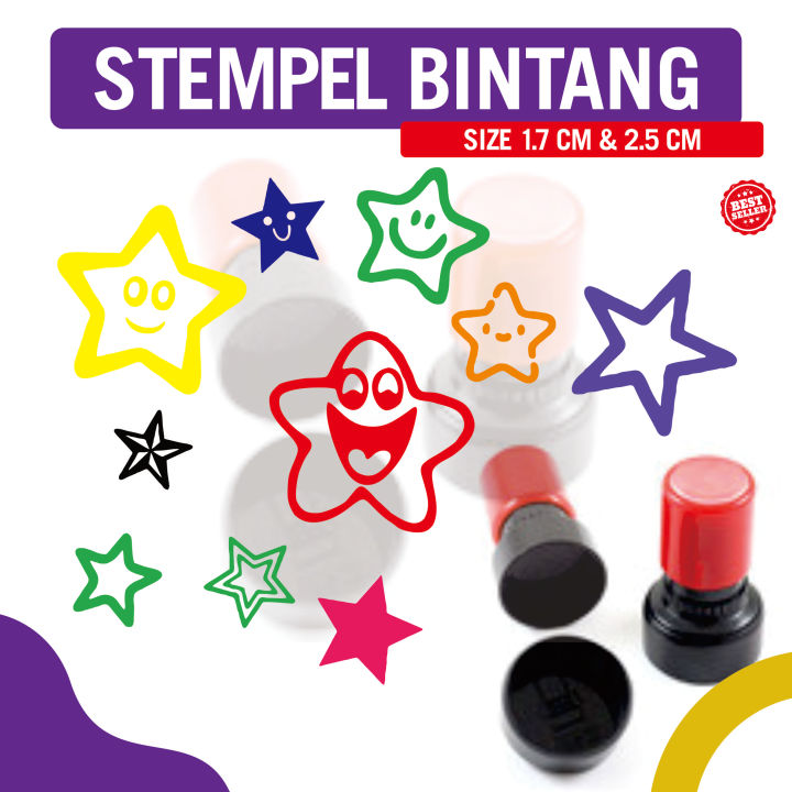 Stempel Bintang Guru Star Teacher stampel penilaian guru unik Bintang reward TK SD Paud