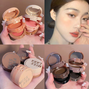 3 In 1 Matte Highlighter Blush Palette Pearly Blush Shiny Eye Shadow Multifunctional Face Makeup Palette Female Cosmetic