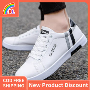 Korean Men shoes breathable new sports casual shoes Korean version low cut shoes white shoes for men
