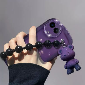 Phone Case Realme 11X 5G Fashion Hot Selling Doll Bracelet Casing Realme11X 5G Lens Protection Solid Color Transparent Soft Cover 2023