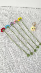 5Pcs Handmade Floral Bookmarks Flower Book Page Holder Appreciation Present for Teacher Book Lover Student Reading Aid