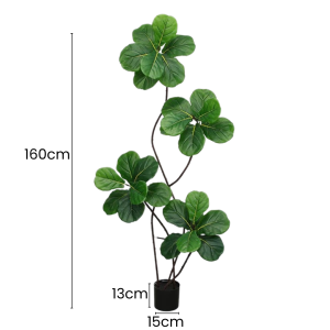 【SG Evergreen】✨NEW TREND✨Artificial Fiddle Fig Fake Tree in Pot Artificial Plants Lifelike Faux Potted Plants Home Decor Artificial Plant Fake Potted Plants Nordic Plants for Decor