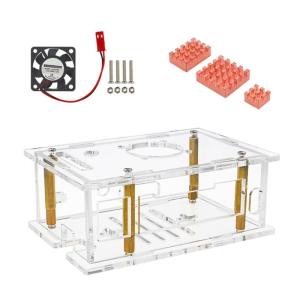 Acrylic Shell for RV2 Featuring Simple Assembly Heat Dissipation Development Board Transparent Case Replace
