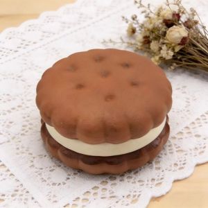 Slow Rising Squishy Sandwich Biscuit Squeeze Toy Soft PU Foam Kawaii Desk Decor Home Relax