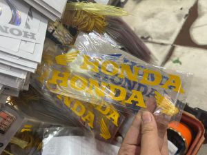 Tem dán chữ Honda luôn cánh chim dạng liền