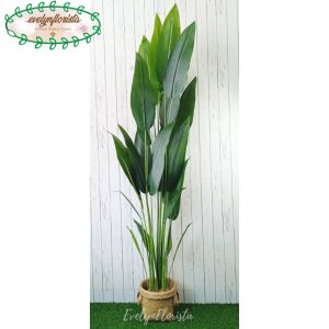Pohon Hias Tanaman Artificial Pisangan Heliconia T210 Latex Cover Purun Handle Medium Dekorasi Caffe Aesthetic