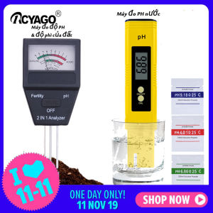 RCYAGO 2PC Máy đo pH nước đất bút đo độ ph nước máy đo ph đất đo ph nước hồ cá máy đo ph đo ph đất máy đo độ phì nhiêu của đất