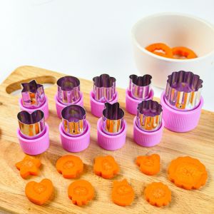 Cetakan Cetakan Kue Kering Pemotong Sayur & Buah Set 9in1 Stainless Steel