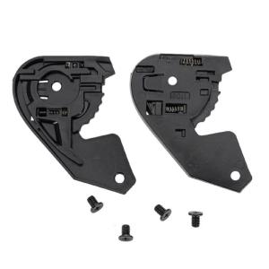 1 Pair Motorcycle Helmets Visors Gear Base Plate with Screw Face Shield Visors Base Easy Installation Helmets Accessory