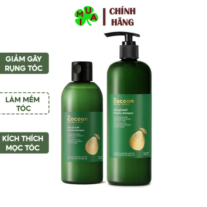Dầu gội Bưởi Cocoon 310ml - 500ml giúp giảm rụng tóc và gàu | Lazada.vn