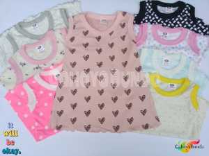 [Paket 3Pcs] Daster Bayi Anak perempuan LUCU dan IMUT Umur 0 bulan sampai 6 tahun - BAHAN Sangat LEMBUT KHUSUS BUAT ANAK (COD/Bayar Ditempat/Gratis ongkir)