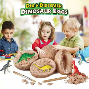 EASY WEARHOUSE Children Archaeological Dinosaur Fossil Excavation Digging Egg Explore Toy