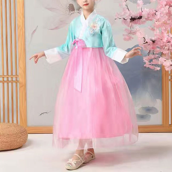 2023 New children's performance clothing Korean traditional costume