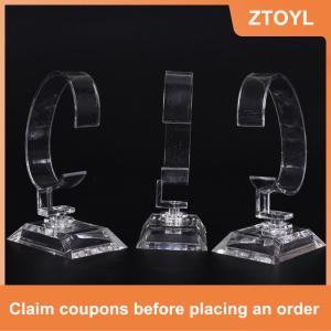 【ZTOYL】 2 chiếc giá đứng trưng bày đồng hồ trang sức vòng đeo tay bằng Acrylic trong suốt có thể tháo rời