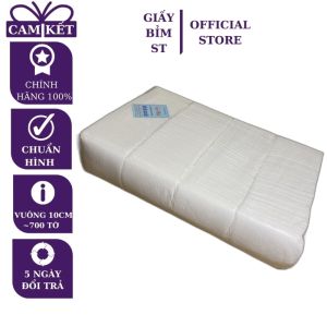 Giấy ăn vuông Việt Nhật khổ 10 x 10 khoảng 2400 tờ/gói tiết kiệm cho quán ăn nhà hàng mềm dai không bụi