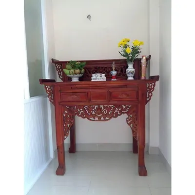 [Trả góp 0%] Bàn Thờ Gia tiên 2 Tầng Gỗ tràm bàn cúng gỗ tràm bàn thờ gỗ