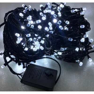 Bộ Đèn Nháy Led 50M Kim Cương Dây Led 50M 4 Lõi Đồng 8 Chế Độ Nháy Trang Trí Tiểu Cảnh