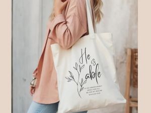 Bohemian Bible Verse Canvas Bag Christian Gift