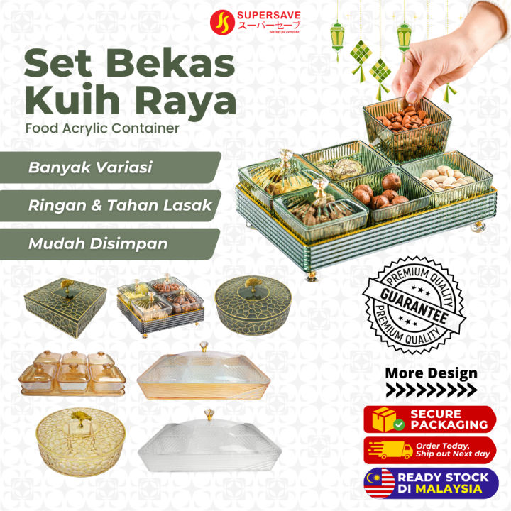 SUPERSAVE 6in1 Bekas Kuih Raya Balang Kuih Raya 2025 Condiment ...