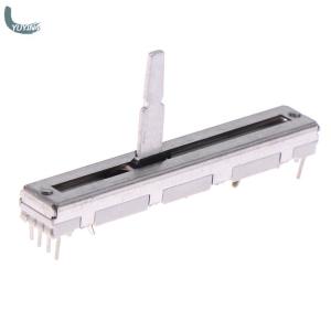 YUYIN4 1Pc For 60mm DJM 350 400 600 700 800 Push Fader Straight Slide Potentiometer DJ Mixer Stereo Fader Sliding Potentiometer
