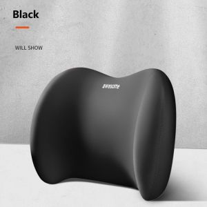 Car headrest waist pillow 3D memory foam seat support for home office neck rest breathable car back lumbar cushion accessorries